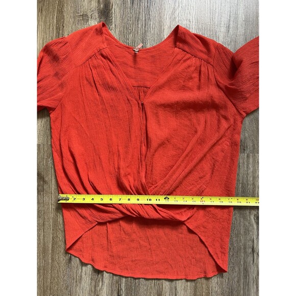Free People Wrap Top Size Large Red Color - Picture 6 of 7